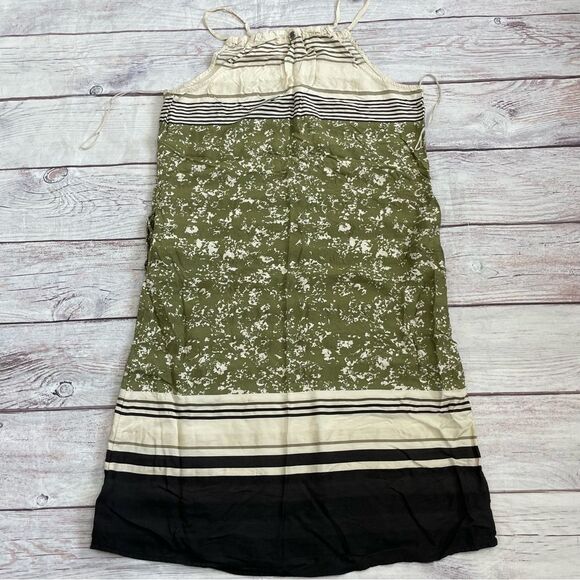 Prana Women's Parisol Midi Halter Sun Dress Olive Brown Modal Size Large - Picture 3 of 11